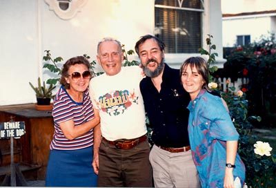 Orestes com amigos em Palo Alto, Califórnia (1985).