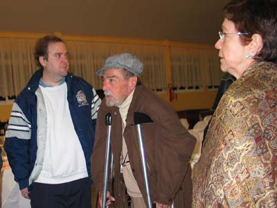 Orestes com Maria Ignez e filho Lucinho em São Bento do Sul (2003)